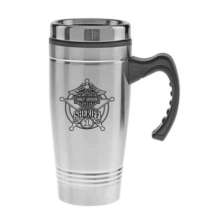 - Harley-Davidson Sheriff Original Auto Travel Mug, Stainless Steel 18 oz. MG1264, Harley Davidson
