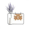 thumbnail image 1 of Mexico Totems Mexican Ancient Civilization Artificial Lavender Flower Vase Bottle Card, 1 of 2