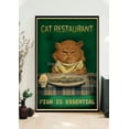thumbnail image 3 of Pegatina de pared de gato negro Retro, carteles artísticos de sala de estar, decoración de pared de dibujos animados Kraft, Nostalgia Vintage de los 90, decoración del hogar, 3 of 4
