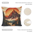 thumbnail image 4 of mountain sunset trees Linen toss pillowcase decoration pillowcase gifting preferred 20x20 inch cushion cover sofa pillowcase sofa bedroom living room car, 4 of 8