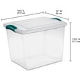 thumbnail image 3 of Sterilite 26 Liter Latch Box - Blue, 3 of 3
