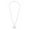 Silver, variant on Mothers Day Mother Daughter Layered Stitching Necklace Gold Tone Heart Pendant Adjustable Choker Jewelry Gift