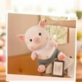 thumbnail image 5 of Pink Pig Stuffed Animal Plush Pillow – 13.8" Stuffed Pig with Clothes, Adorable Plush Pillow, Charming Home Decor, Ideal Birthday Christmas Gifts, 5 of 6