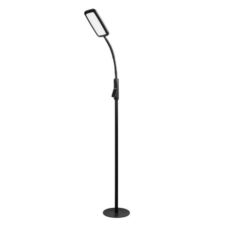 Tenergy LED Floor Lamp Desk Lamp, 2-in-1 Dimmable Task Lamp with 4 Color Temperatures, 5 Dimming Levels, 60-Min Timer, Flexible Gooseneck, Touch Control Floor Lamp for Reading/Crafting, 2000