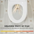 thumbnail image 6 of Smart Toilet with Bidet Built in, One Piece Tankless Bidet Toilet for Bathrooms, YA60 Bidet Toilet with Auto Flush, Kick Flush, Heated Seat, Warm Water and Dryer, Night Light, and Power Outage Flush, 6 of 11