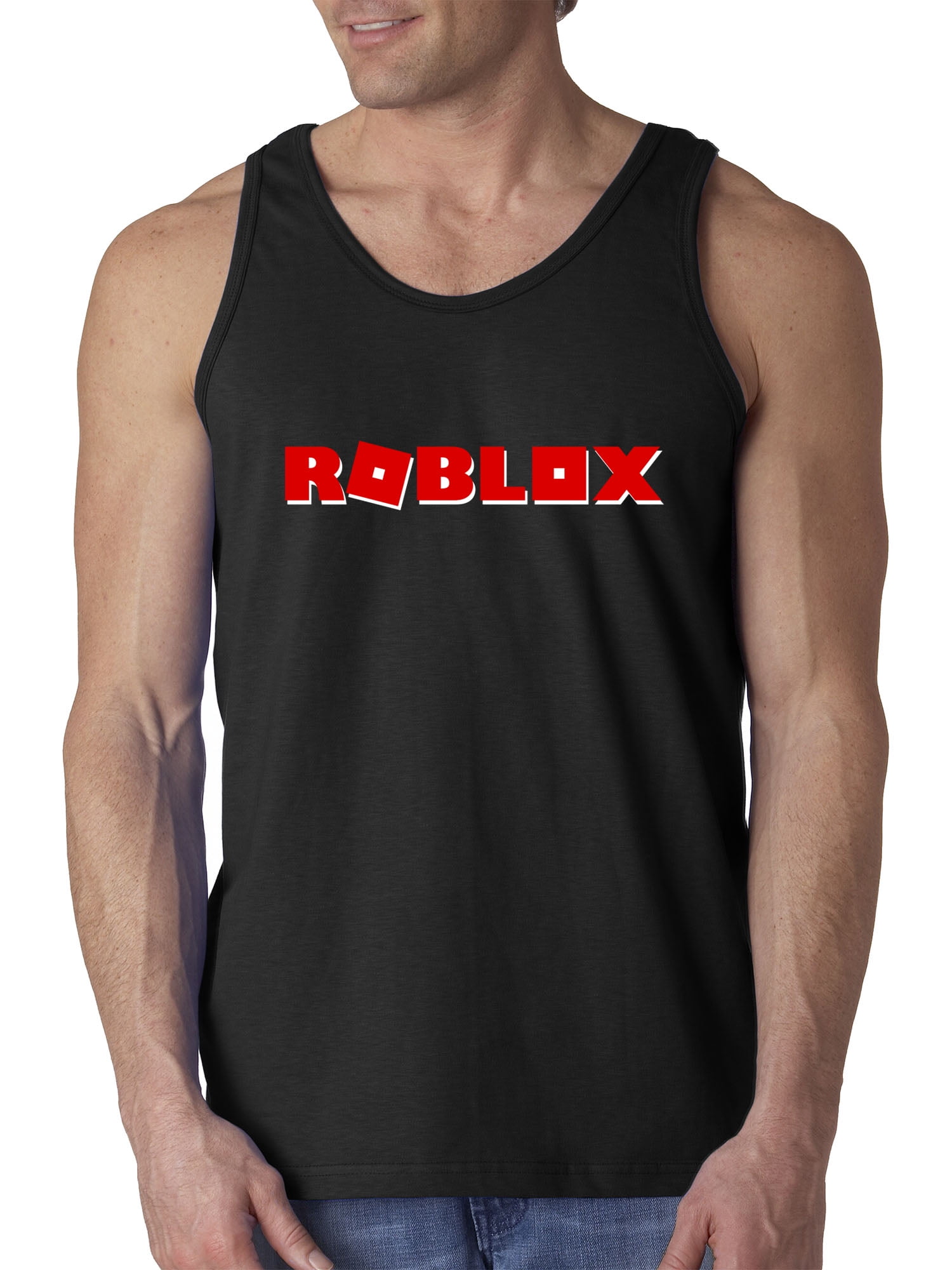 New Way New Way 922 Mens Tank Top Roblox Logo Game - how to wear 2 face accessories on roblox roblox muscle