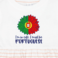 thumbnail image 4 of Inktastic I'm So Cute, I Must Be Portuguese Sunflower Girls Baby Dress, 4 of 5