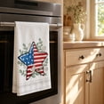 thumbnail image 4 of 2 Pcs Patriotic Towels for Kitchen,4th of July Decorations Star Flag Decor Dish Towels,Hand Towels for Memorial Day,Independence Day Kitchen Supply, 4 of 6