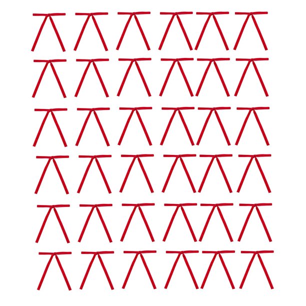 36 lazos de terciopelo para árbol de Navidad, decoración de corona