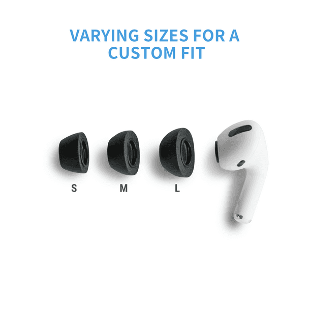 COMPLY Foam Apple AirPods Pro Earbud Tips, 3-Pack, Assorted, for Comfortable, Noise-Canceling that Click On, and Stay Put - Walmart.com