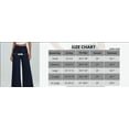 thumbnail image 4 of PTHTECHUS Womens Wide Leg Lounge Pants with Pockets High Waisted Elastic Loose Casual Trousers Dress Work Pants, 4 of 4