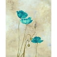 thumbnail image 3 of Henry, E. 20x24 Black Modern Framed Museum Art Print Titled - Tealqoise Flowers 2, 3 of 5