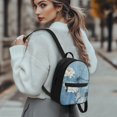 thumbnail image 3 of Eheartsgir Dragonfly Pattern Lots of Pockets Casual Daypack, Lightweight Travel Rucksack with Zipper Closure for Hiking Gym, 3 of 8