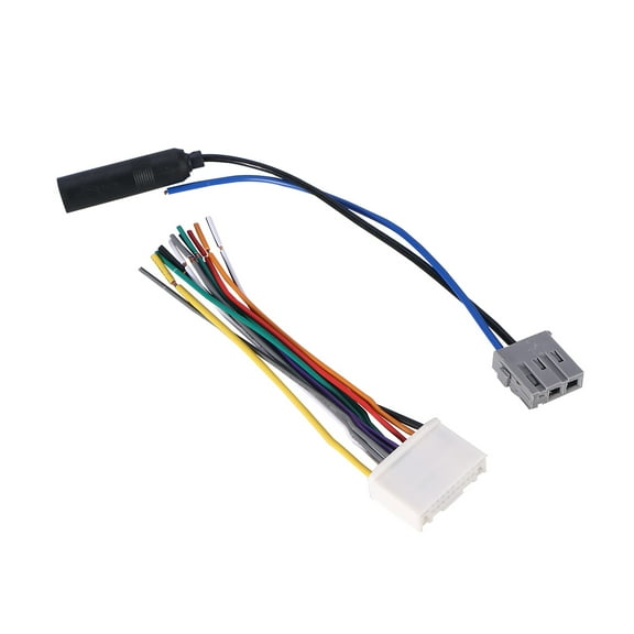 RUNROTOO 1Set Car Stereo Wiring Harness Assorted Color 6.3x1.2x0.4in Car Owners Car Installation
