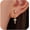 Gold, variant on Silver Plated Cross Hoop Dangle Earrings for Women Mother 14K Gold Plated Dangle Cross Tassels Earrings Cubic Zirconia Cartilage Hypoallergenic Drop Christian Halloween Wedding Jewelry Gift