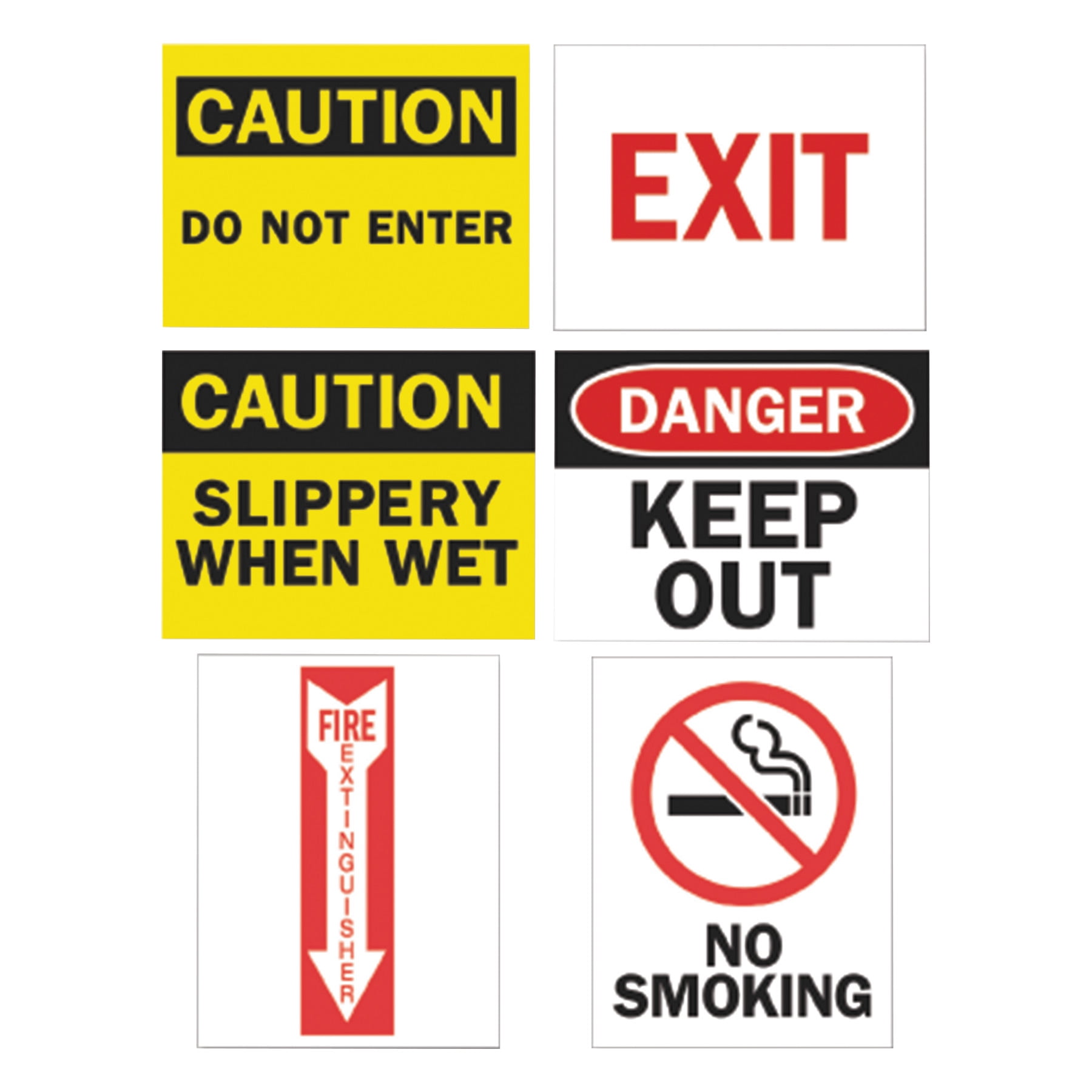 Tarifold Magneto Safety Sign Inserts, Six Assorted Messages, 8 3 4 x 11 1 4, 12 Pack... by TARIFOLD, INC.