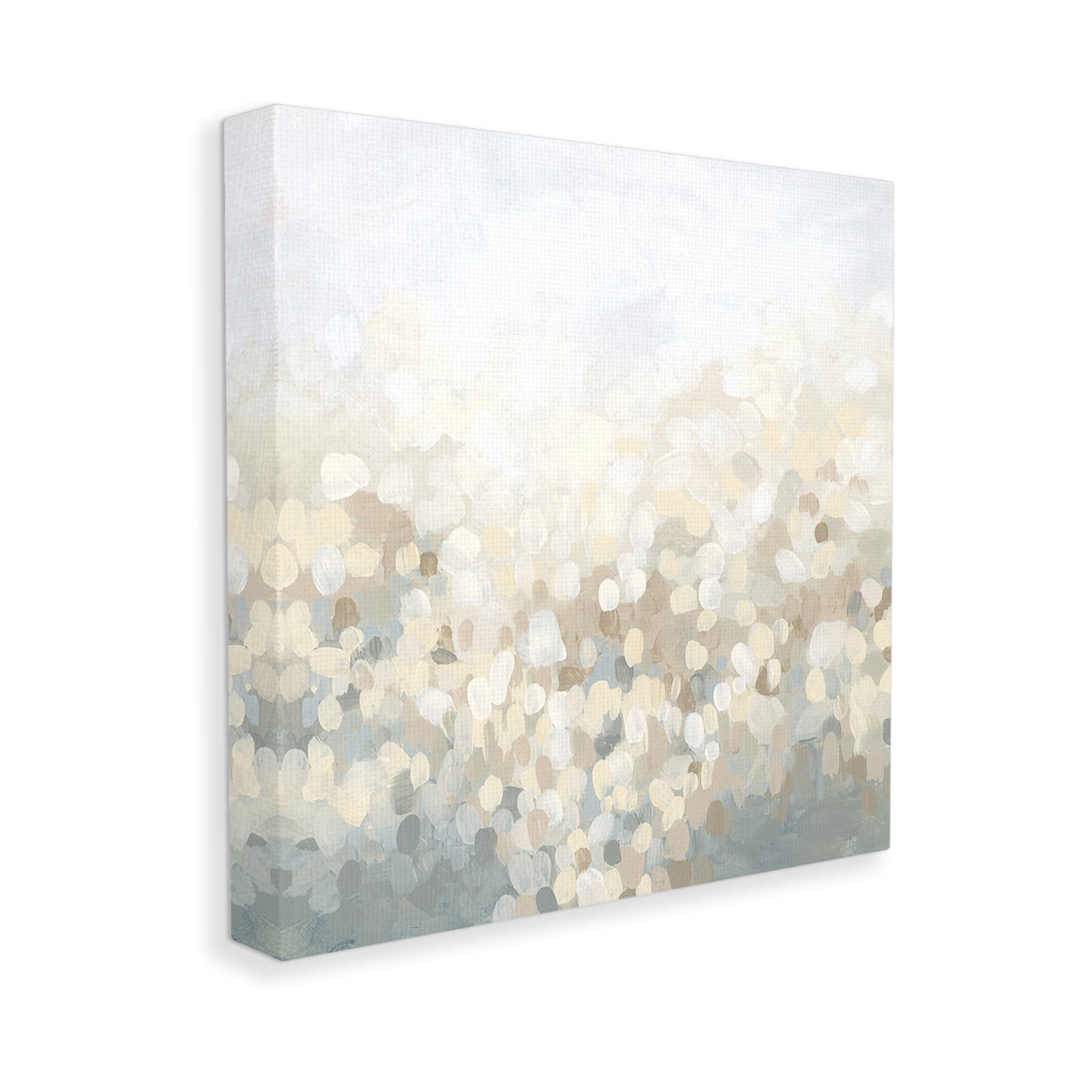 Stupell Industries Dotted Neutral Gradient Abstract Painting Gallery Wrapped Canvas Art Print Wall Art, 36 x 36