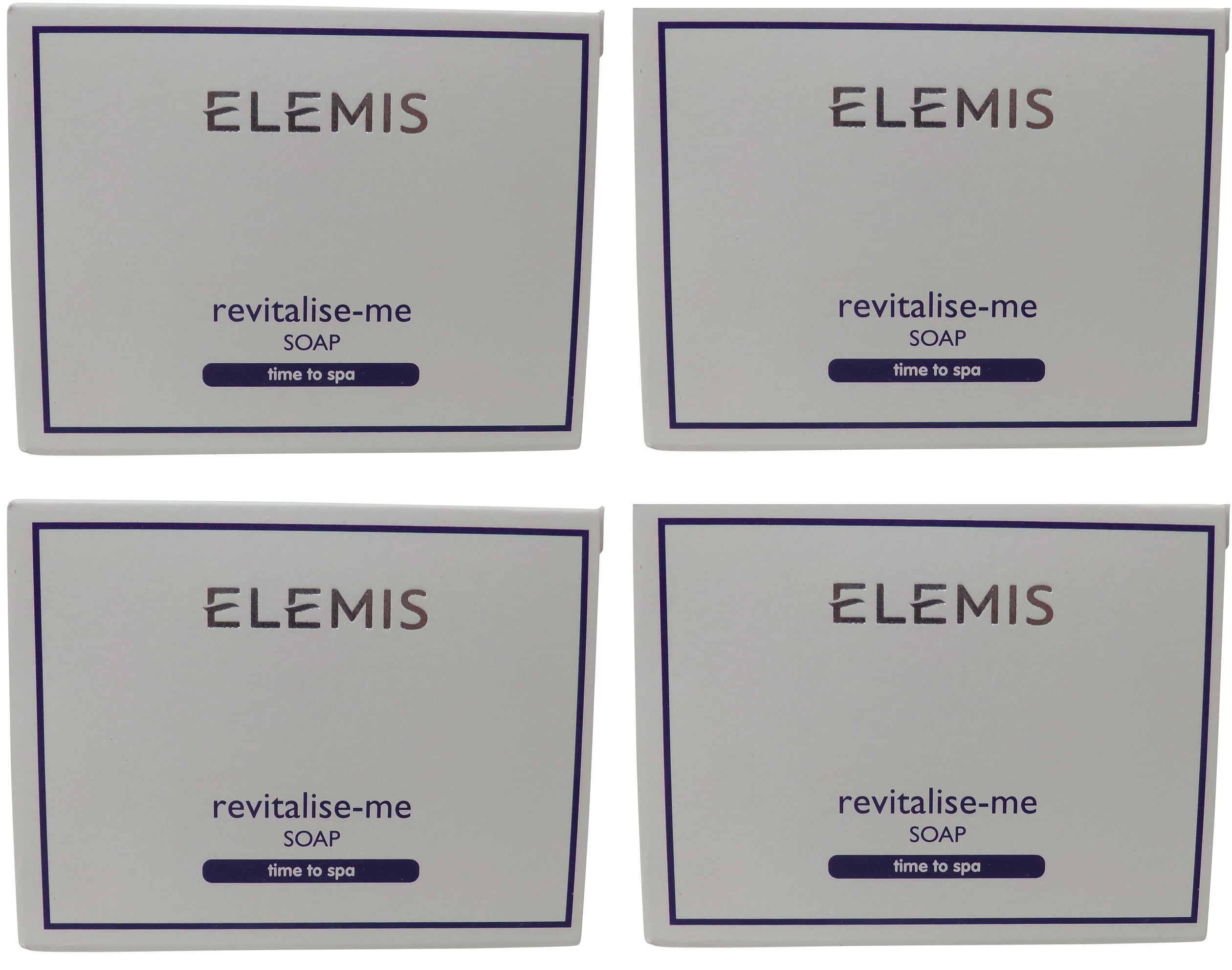 Elemis Revitalise Me Soap, Lot of 4 each 1.76oz Bars, Total of 7.04 Oz