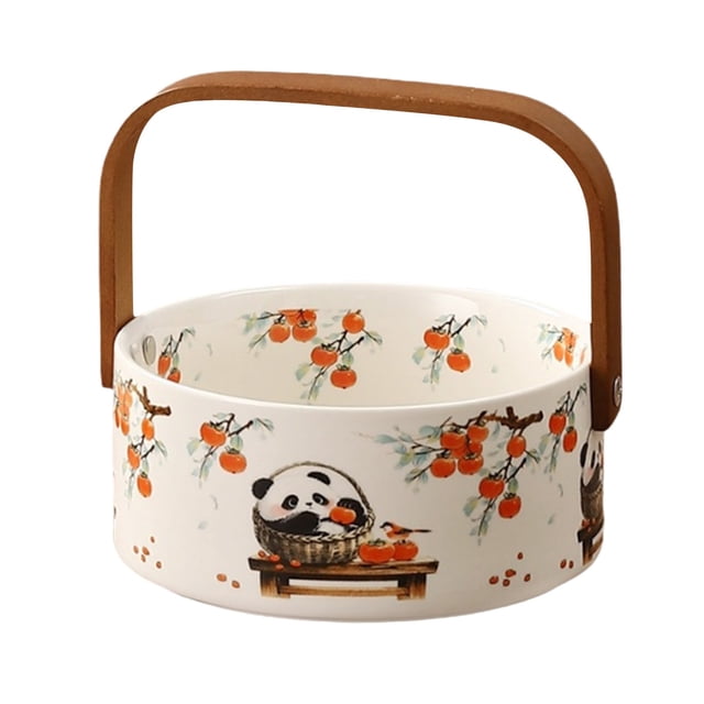 Food Storage Organizer for Ceramic Portable Fruit Display and Snack Storage Outdoor Camping Tea Party Display Household Durable and Practical