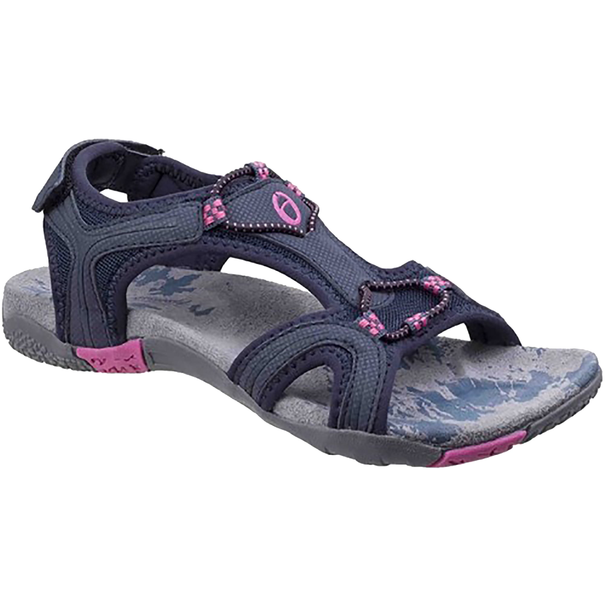Cotswold womens Cotswold Ladies Cowley Sporty Leather Ankle Strap Walking Sandal White Leather 