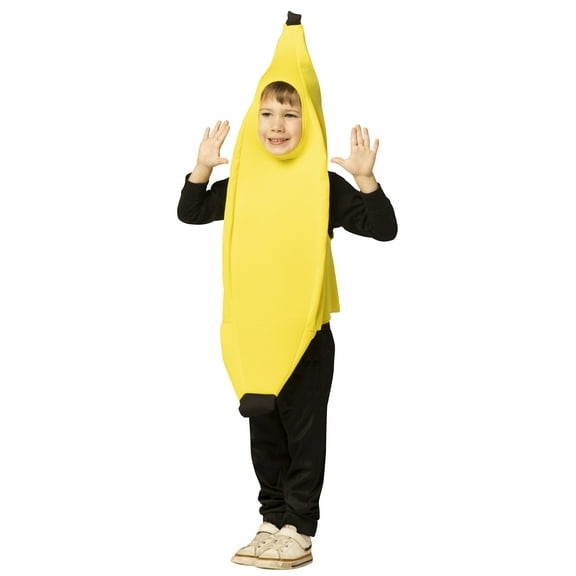 Rasta Imposta Banana Party Halloween Costume, Yellow, Child Size 3-4T