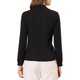 thumbnail image 3 of Blusa de cuello choker para mujer Inspire Chic de manga larga con cuello vuelto, camisa de trabajo, color negro, 3 of 7