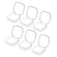 thumbnail image 2 of 6x Mini Jewelry Storage Box Jewelry Accessories Transparent Accessories Mini Square with Lid for Earplugs Crafts S, 2 of 8