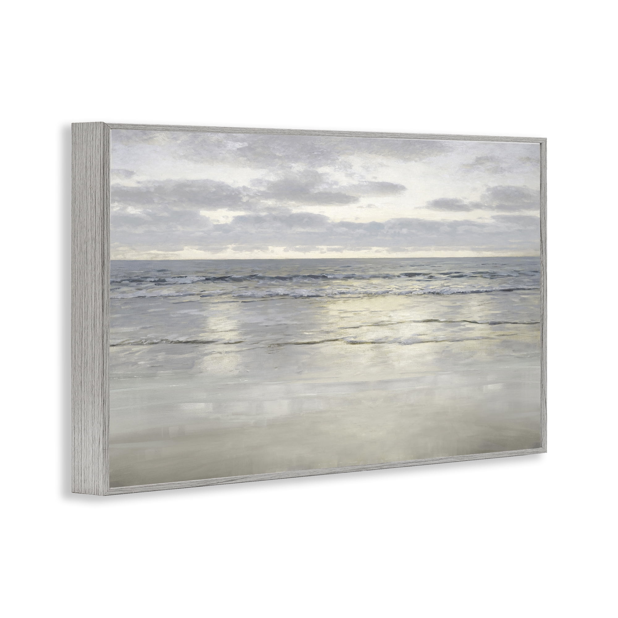 Stupell Industries Sunlight On The Sea Gray Framed Giclee Art, design by Christy McKee