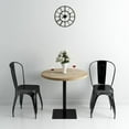 thumbnail image 1 of vidaXL Bistro Table MDF and Steel Round 80x75 cm Oak Colour, 1 of 3
