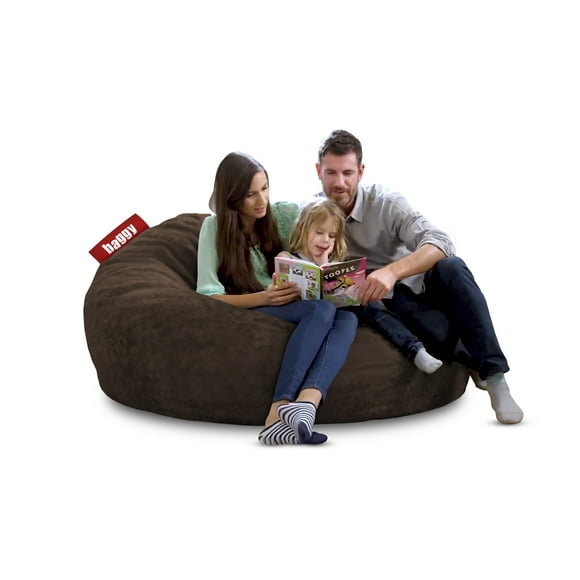 Puff Cama King Size 2 en 1 Baggy Chocolate 180 x 180 cm Baggy Puff Baggy 2 Bed King Chocolate 180 x 180 cm