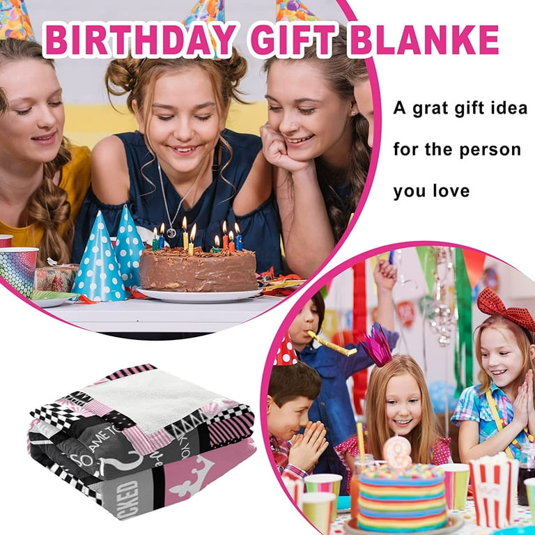 17th Birthday Gifts for Girls, 17th Birthday Decorations for Girls, 17 Year  Old Girl Gifts for Birthday, Blanket 50x60 Happy Birthday Gift for 17