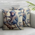 thumbnail image 3 of PRATYUS Chinoiserie Pillow Covers ，Blue and White Pillow Covers Outdoor Decorative Pillow Covers for Couch Bed Sofa Cushion Farmhouse Pillowcases  20x20in, 3 of 5