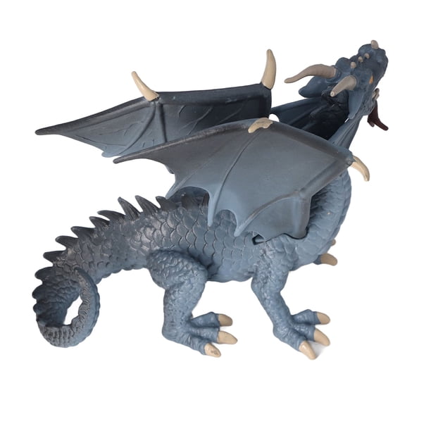 Figura Modelo De Dragón, Interesantes Figuras Educativas De Dragón Azul, Material Plástico, Compacto Y Resistente Para Entretenimiento