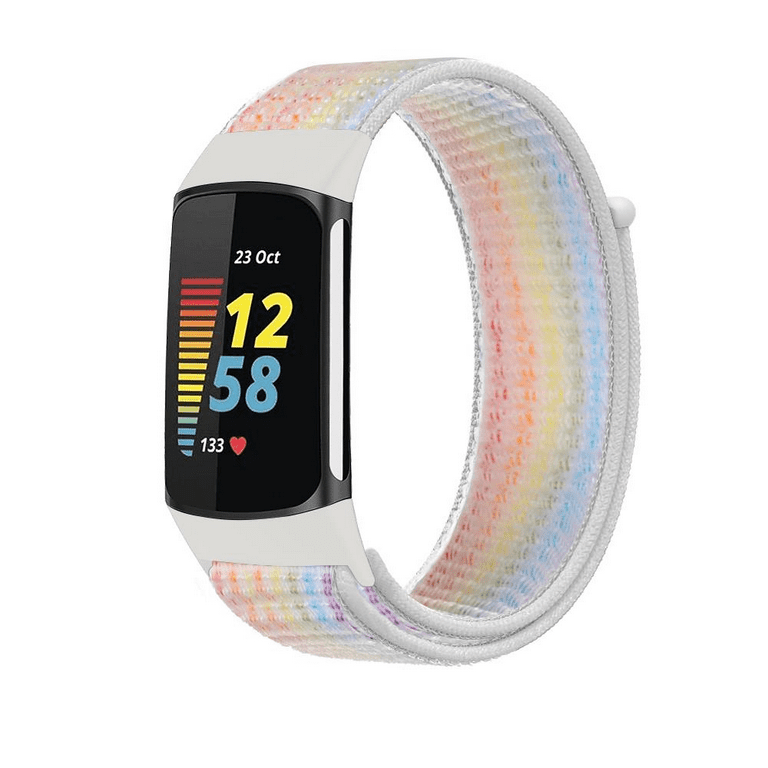 político batería enchufe Nylon Strap for Fitbit Charge 5 Smart Watch Sports Nylon Weave Loop  Bracelet Wristband Correa Pulsera for fitbit Charge 5 Band - Serve -  Walmart.com