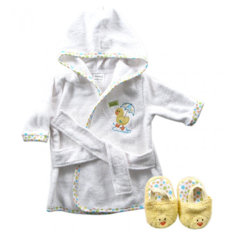 Luvable Friends Unisex Baby Cotton Terry Bathrobe Pink One Size 