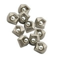 thumbnail image 4 of 10 botones de aleación con vástago para coser, adornos decorativos para chaquetas DIY. Gris-plata, 4 of 9