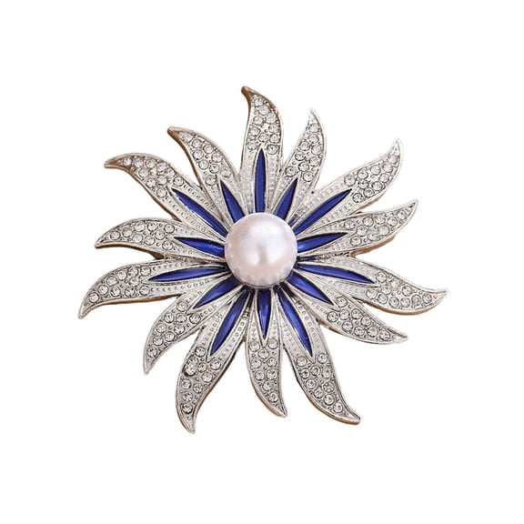 fuxzkrlz Sunflower Shape Brooch Pin for Women, Rhinestones Inlaid Brooch Pin for Dress, Coat, Shawl, Brooch Versatile Accessory for Mother, Wedding