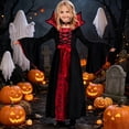 thumbnail image 4 of Otqutp Halloween Kids Suit Gothic Dress Girls Medieval Party Dresses Stand Collar Slim Fit Dresses Scary Spooky Loose Clothes, 4 of 4