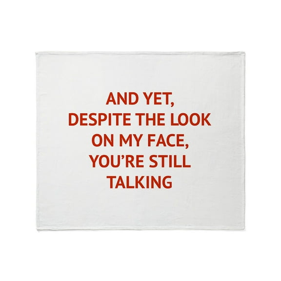 CafePress - Still Talking Throw Blanket - Soft Fleece Throw Blanket, 50"x60" for All Ages