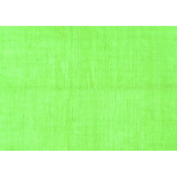 Ahgly Company Indoor Rectangle Solid Green Modern Area Rugs, 8' x 12'
