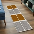 thumbnail image 3 of Brown 2'x6' Runner Rugs for Hallway Kitchen Bedside Non Slip Washable, Modern Painting Farmhouse Striped Abstract Art Entryway Rug Runners with Rubber Backing, Long Carpet Runner for Laundry Room, 3 of 8