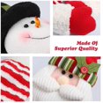 thumbnail image 3 of Juego de hebillas para cortinas-Anciano rojo/Muñeco de nieve blanco-2 piezas Fokelyi WMZL-606, 3 of 9