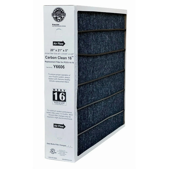 Lennox Y6606- 20" x 21" x 5" Healthy Climate PureAir Carbon Clean Filter MERV 16