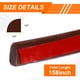 thumbnail image 2 of Uxcell 1/2"x1/2"x158" Moldura de pared flexible en forma de cuarto redondo autoadhesiva doble color café, 2 of 6
