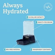 Vibrant Life 0.4 gal Gravity Waterer for Extra Small Pets, Navy