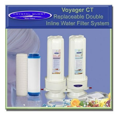 CRYSTAL QUESTA Voyager Inline Double Replaceable ULTIMATE Water Filter System
