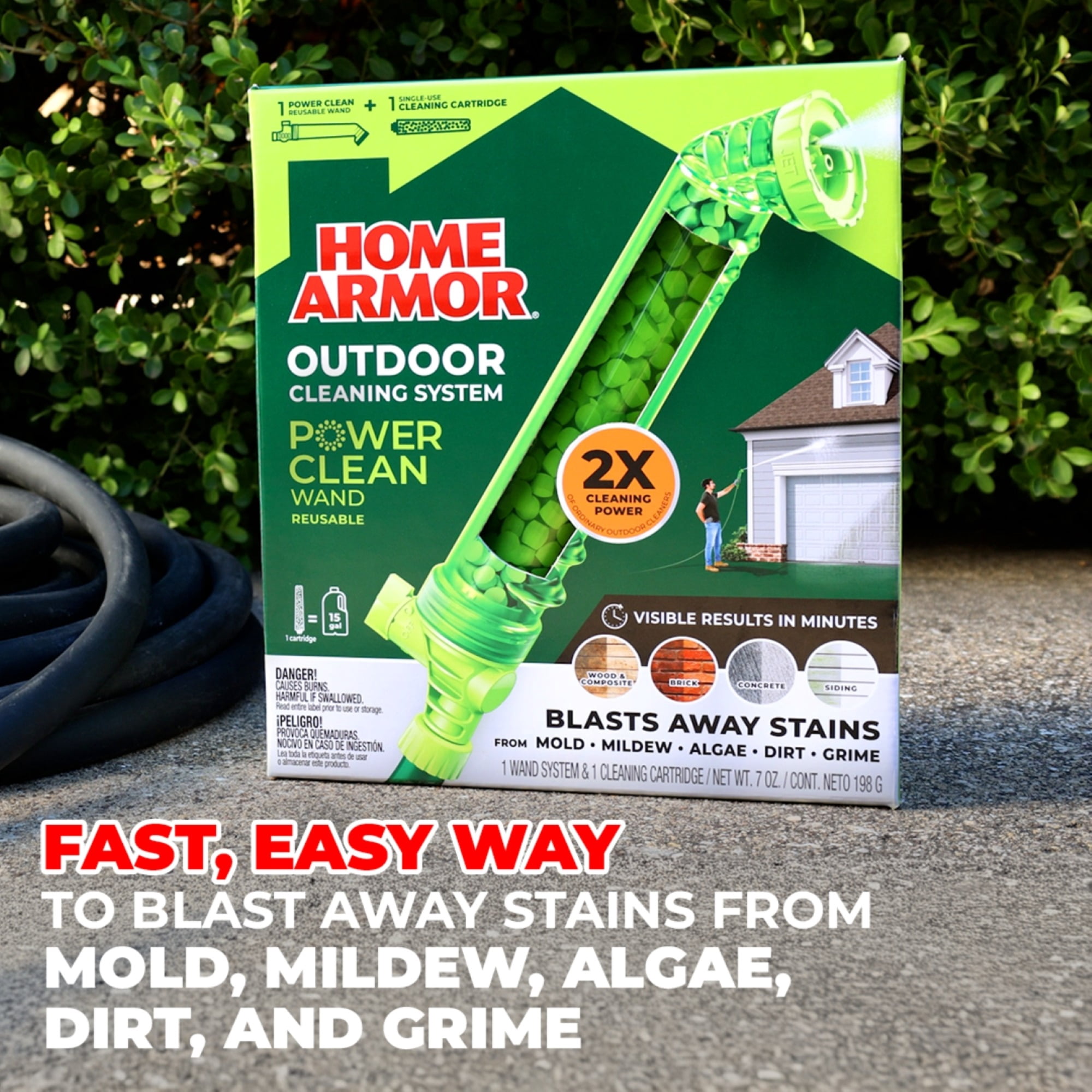 Home Armor Power Clean Outdoor Wand Cleaning Starter Kit - Walmart.com