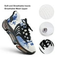 thumbnail image 4 of Blue Chinoiserie Toile Lady Walking Shoes for Men Woman Lightweight Tennis Fashion Elastic Sports Shoes Cushion Basketball Shoes, 4 of 7