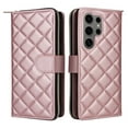 thumbnail image 2 of Compatible for Samsung Galaxy S25 Ultra Wallet Case, Crossbody Strap PU Leather Folio Phone Cover, Zipper Handbag Purse with Card Holder Lanyard Flip Stand for Samsung Galaxy S25 Ultra, Rosegold, 2 of 10