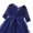Dark Blue, variant on iEFiEL Girls Lace Mesh Flower Girl Dress Princess Pageant Bridesmaid Birthday Party Dress